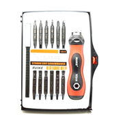 Set trusa surubelnite 24 piese cu maner ergonomic antiderapant, 22 capete interschimbabile CR-V, tip stea/imbus/torx