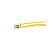 Siguranta termica 108°C, 250V 3A, cu fire galbene, pentru protectie la supraincalzire aparate electrice