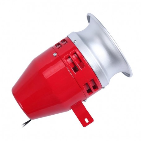 Sirena electrica 110 dB cu rotor, unghi lateral-inferior, suport fixare perete vizibil