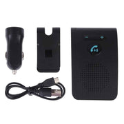 Kit handsfree auto Bluetooth 5.0 multipoint, difuzor 3W, cu clema, incarcator auto si cablu USB incluse