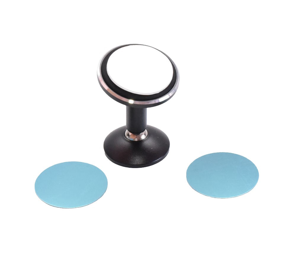 Suport magnetic universal pentru telefon cu doua placi metalice incluse, montaj adeziv fara scule