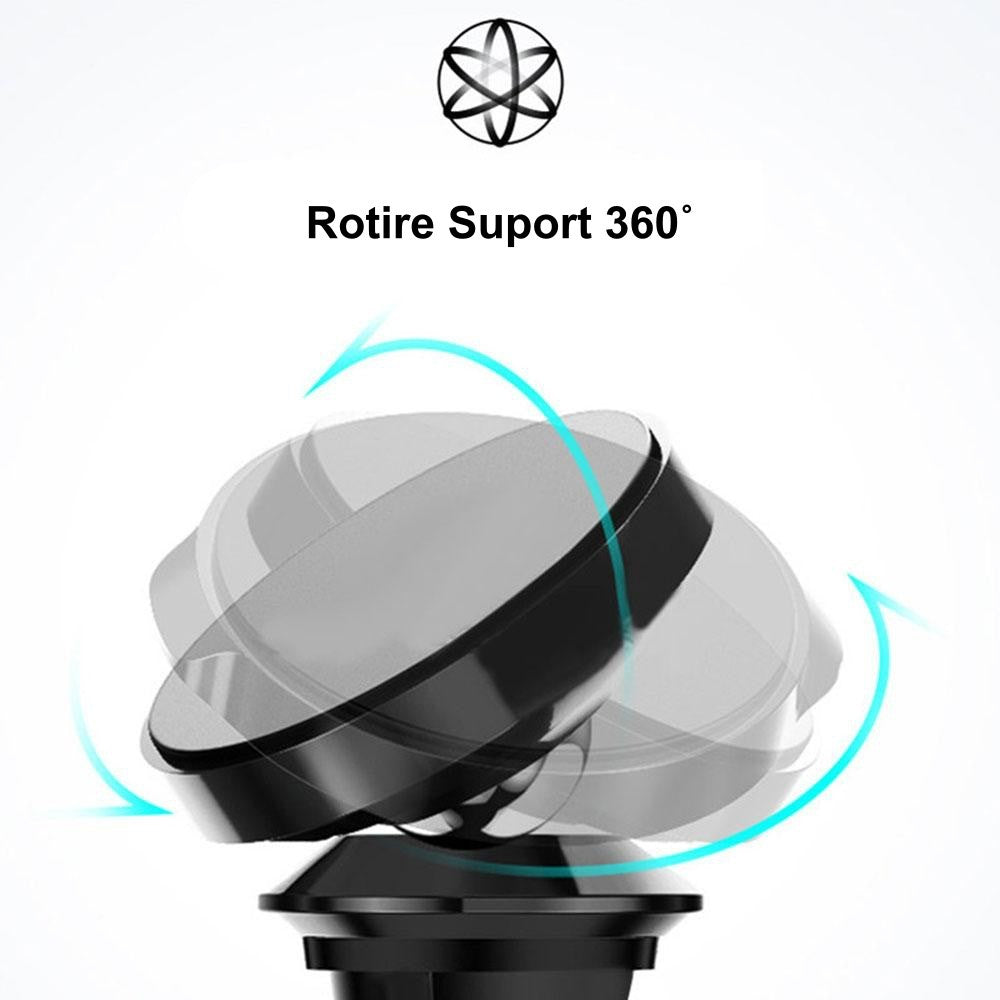 Suport telefon magnetic auto, rotire 360 grade si unghi reglabil pentru navigatie GPS