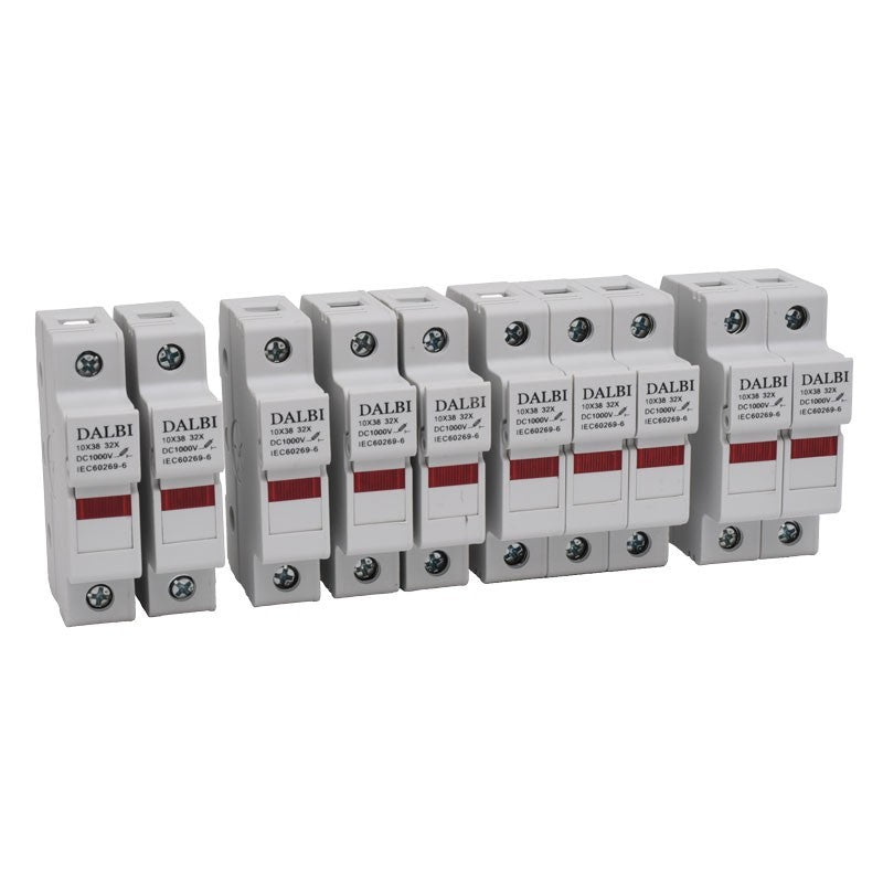 Suporturi siguranta fuzibila 10x38mm DC 1000V grupate in seturi de 1, 2, 3 si 4 poli