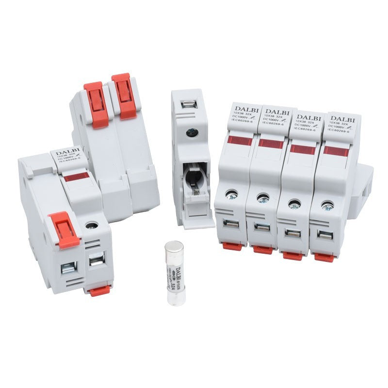 Componente set suport siguranta fuzibila 10x38mm DC 1000V, inclusiv siguranta gPV 32A