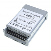 Sursa alimentare exterior 400W 5V 80A IP52, carcasa aluminiu, terminale multiple conectare benzi LED