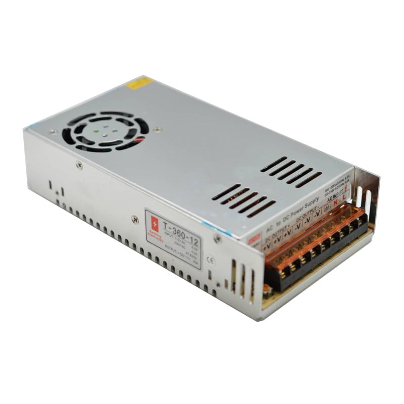 Sursa alimentare in comutatie metalica 12V 600W 50A cu ventilator si terminale de conectare, IP40