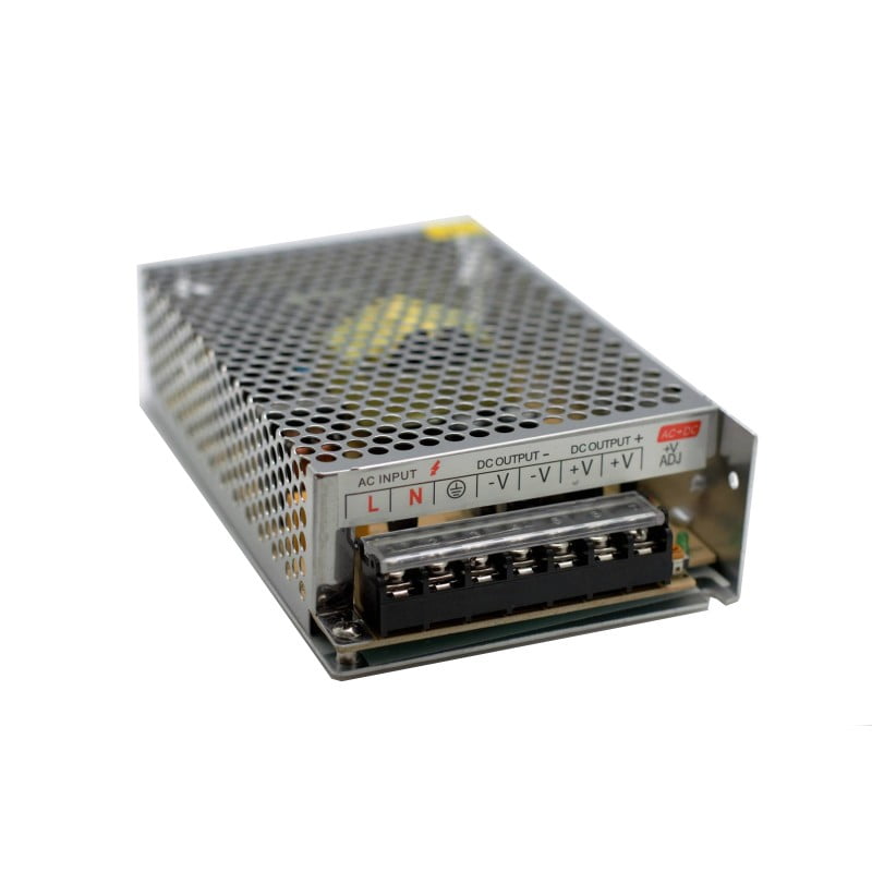 Sursa alimentare in comutatie metalica 12V 60W 5A, carcasa perforata cu borne AC/DC vizibile