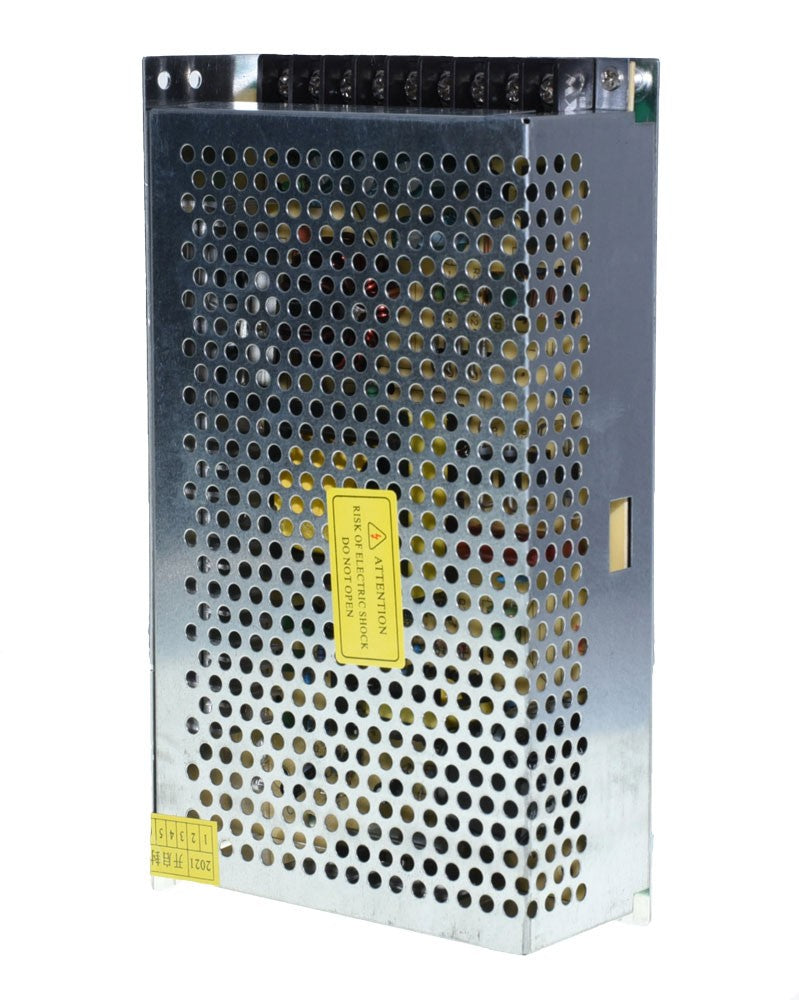 Sursa alimentare 200W 5V, vedere laterala cu perforatii ventilatie si borne de conectare superioare