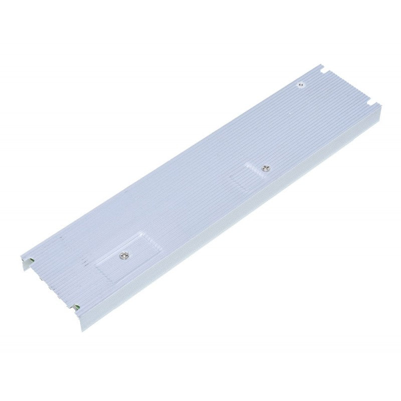 Sursa alimentare slim 120W vedere spate, radiator aluminiu cu nervuri disipare caldura