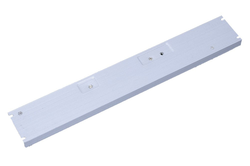 Sursa alimentare LED slim 400W, vedere inferior cu placa montaj aluminiu si gauri pentru suruburi