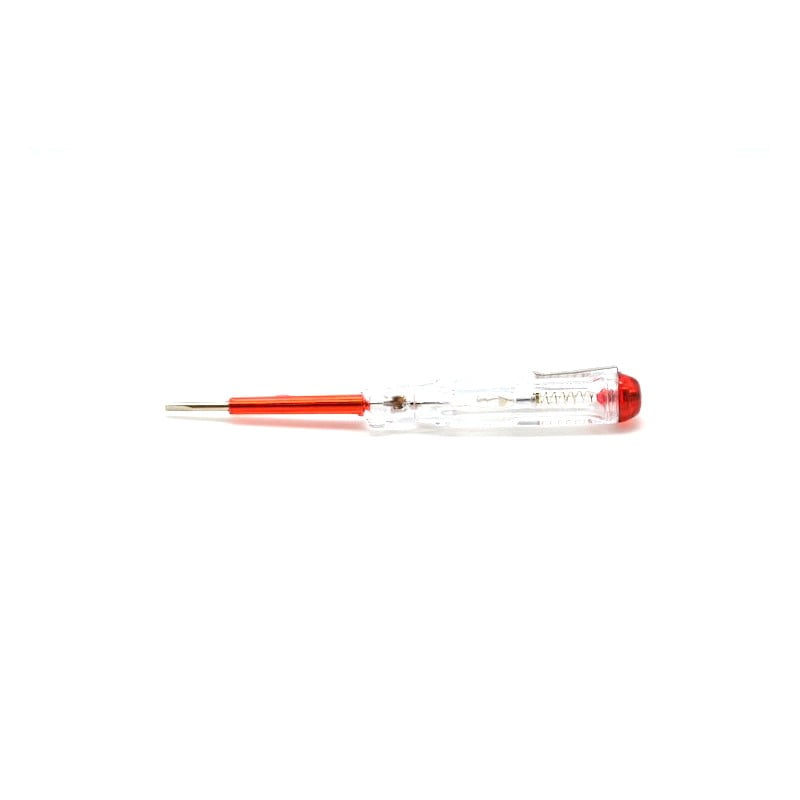 Surubelnita de control tensiune 220V-240V, lungime 140mm, corp transparent cu indicator luminos rosu