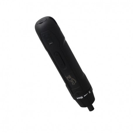 Surubelnita electrica cu acumulator 2000mAh, vedere profil cu selector trepte cuplu si conector Tip C
