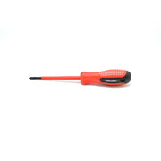 Surubelnita magnetica cruce CR-VN 5x100mm, maner ergonomic antiderapant rosu-negru, varf magnetic otel aliaj