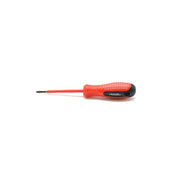 Surubelnita magnetica dreapta CR-VN 3x75mm, maner ergonomic antiderapant rosu, varf din otel chrome-vanadium