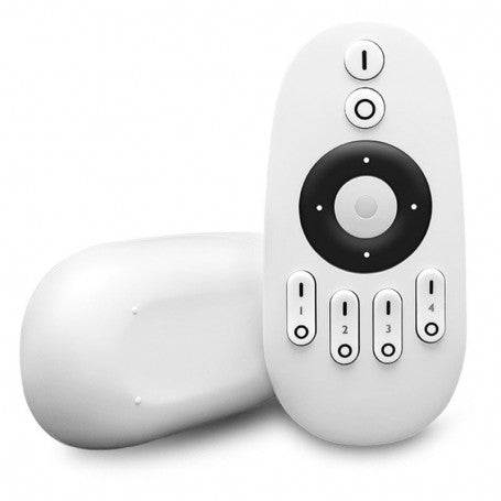 Telecomanda LED CCT 4 zone cu suport de incarcare, design ergonomic alb, semnal RF 2.4GHz