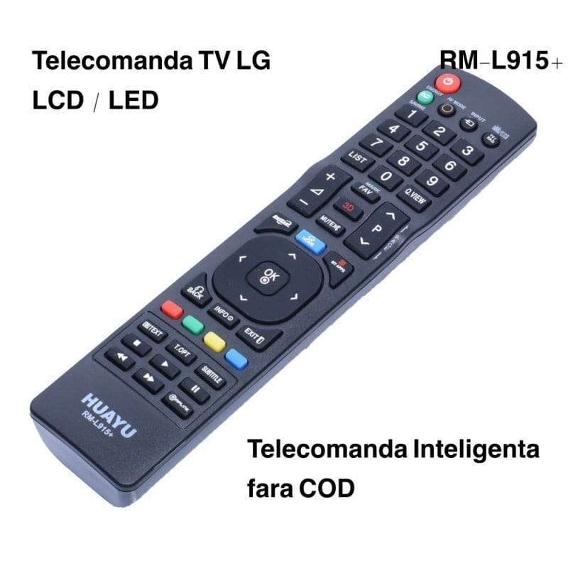 telecomanda inteligenta universala pentru TV LCD LED, fara cod de configurare