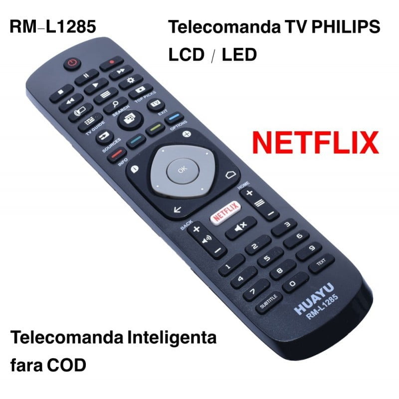 telecomanda universala pentru TV LCD/LED cu acces direct Netflix, functionare fara programare