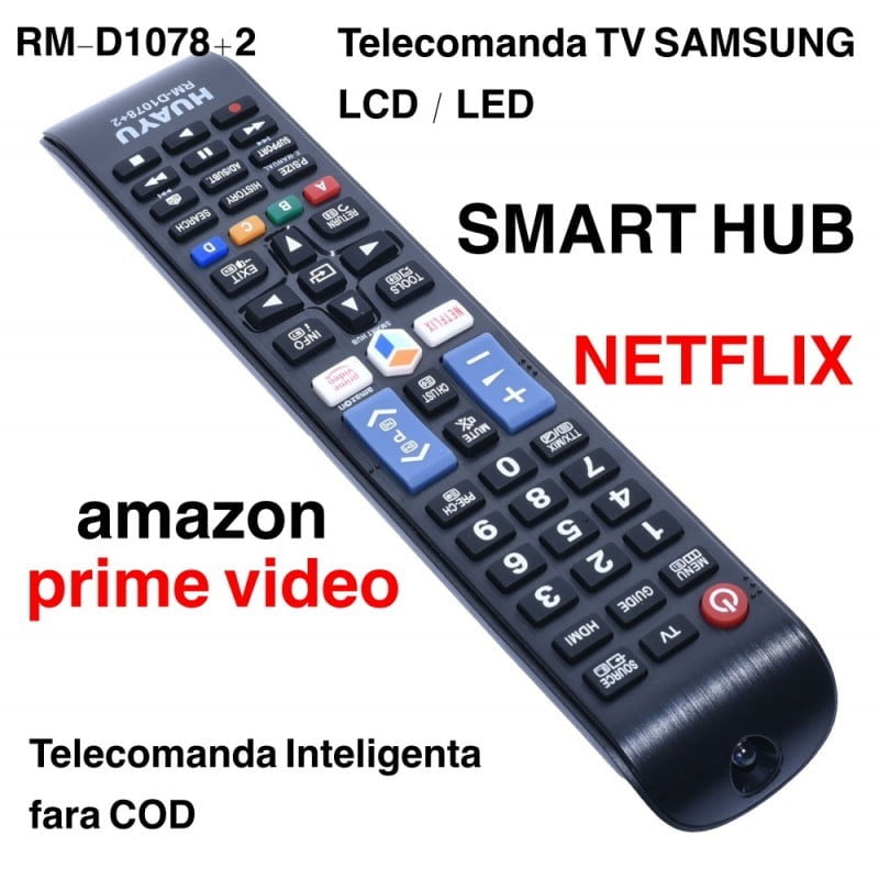 telecomanda inteligenta pentru TV LCD/LED cu butoane Netflix si Smart Hub, fara cod de programare