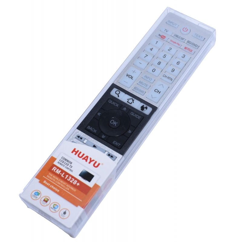 telecomanda universala pentru TV in ambalaj transparent de protectie, gata de utilizare