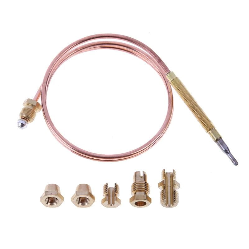 Termocupla universala 30cm pentru aragaz si cuptor, cu 5 adaptoare din alama incluse