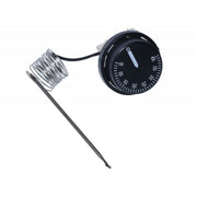 Termostat reglabil capilar inox 50-400°C, 16A/250V, 3 papuci contact, pentru cuptoare industriale