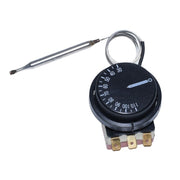 Termostat reglabil 30-110°C cu sonda inox si capilar 100cm, 220-240V, cadran rotativ pentru control temperatura
