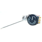 Termostat capilar reglabil 50-230°C cu sonda inox 900mm pentru cuptoare electrice, conectare 220V