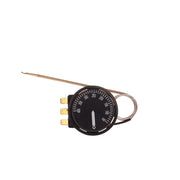 Termostat reglabil 50-400°C cu sonda capilar inox 125mm, cadran gradat, conectori faston, cordon 900mm
