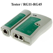 Tester cablu retea UTP TEL cu unitate master si remote, porturi RJ45 si RJ11, LED-uri individuale pe canal