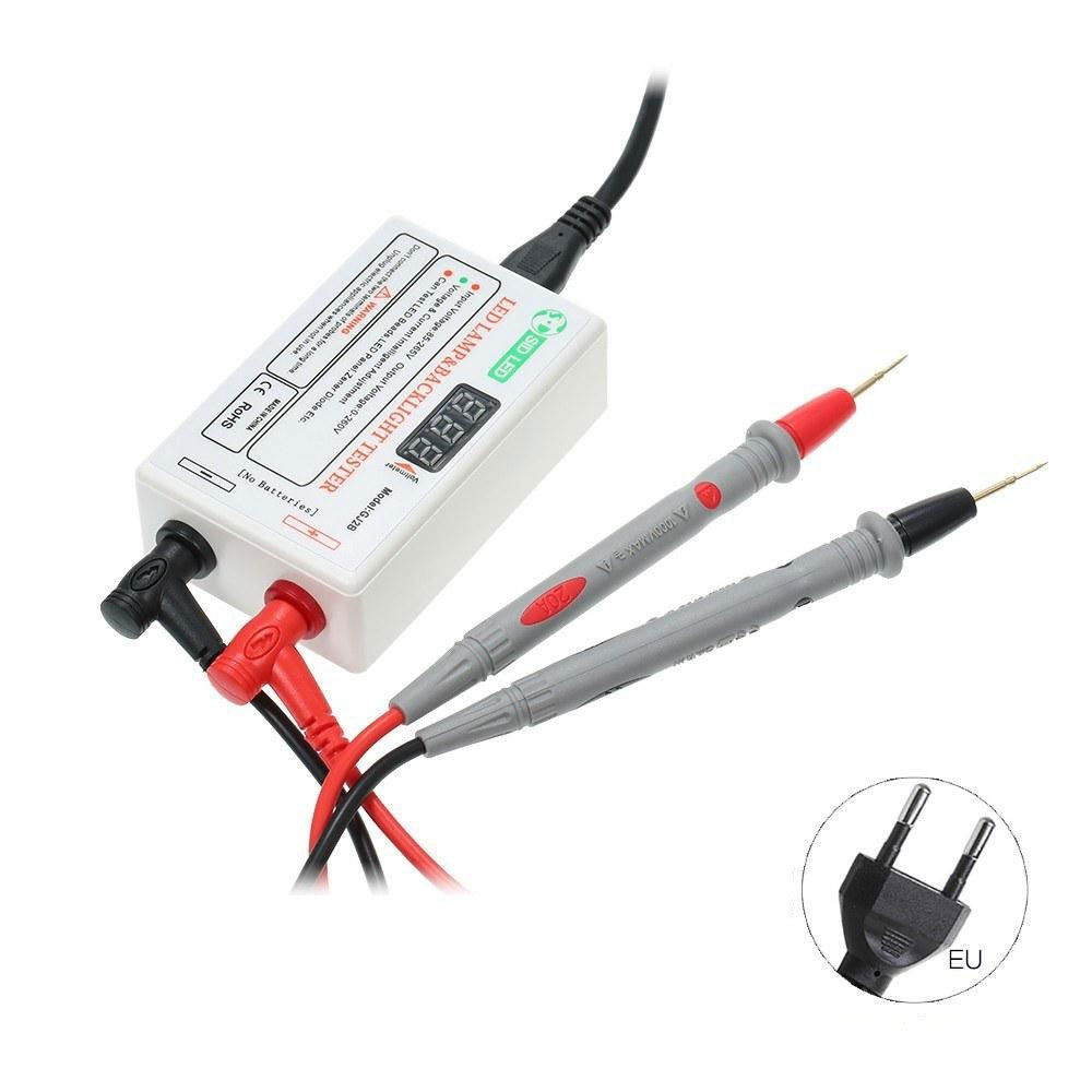 Tester LED cu sonde incluse si stecher EU, iesire reglabila 0-300V, pentru diagnosticare benzi si panouri LED
