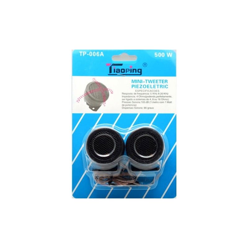 Mini-tweetere piezoelectrice auto 500W, 105dB, impedanta 4 Ohms, set 2 bucati in blister