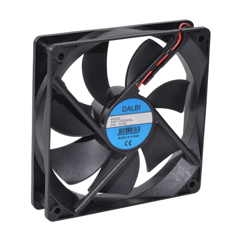Ventilator axial DC 24V, 120x120x25mm, 6.7W, racire echipamente electronice, cabluri de conectare