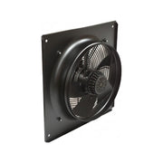 Ventilator axial de perete 138W, 350x350mm, debit 2980 m3/h, carcasa metalica neagra, montaj perete