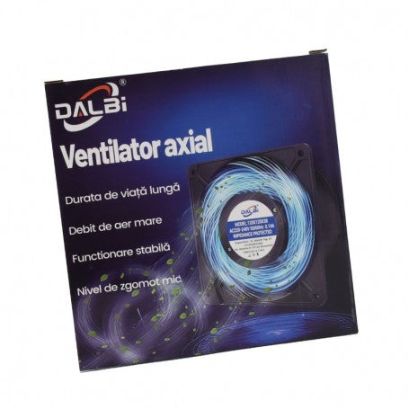 Cutie ambalaj ventilator axial 120mm, debit mare de aer, zgomot redus, durata lunga de viata