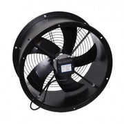 Ventilator axial industrial 300mm, 140W, cu grila de protectie si flansa de montaj pentru tubulatura