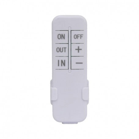 Telecomanda wireless pentru ventilator bidirectional, butoane ON/OFF, directie IN/OUT si reglaj viteza