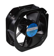 Ventilator axial industrial 90W 220V, 225x225x80mm, 3500 RPM, montaj fix cu 4 orificii, carcasa metalica neagra