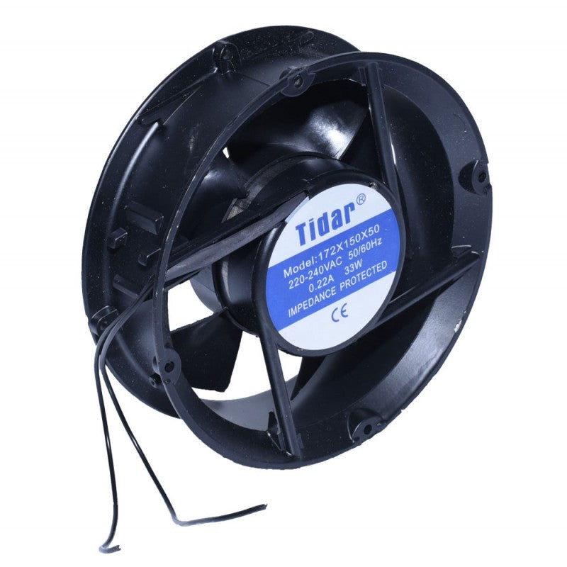 Ventilator axial industrial 33W cu fire de conectare vizibile, alimentare directa 220VAC fara adaptoare